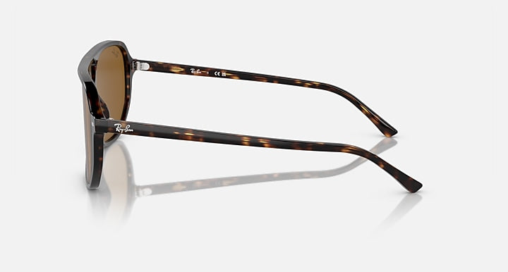 Ray-Ban BILL ONE Havana with Brown Solid Color lenses - Lateral