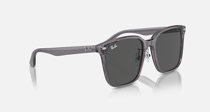 Ray-Ban RB2206D Transparent Grey with Dark Grey Solid Color lenses - Alternative