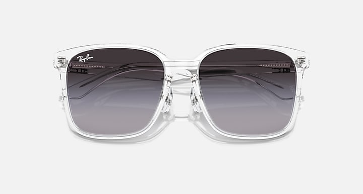 Ray-Ban RB2206D Transparent with Grey & Blue Gradient lenses - Closed Front