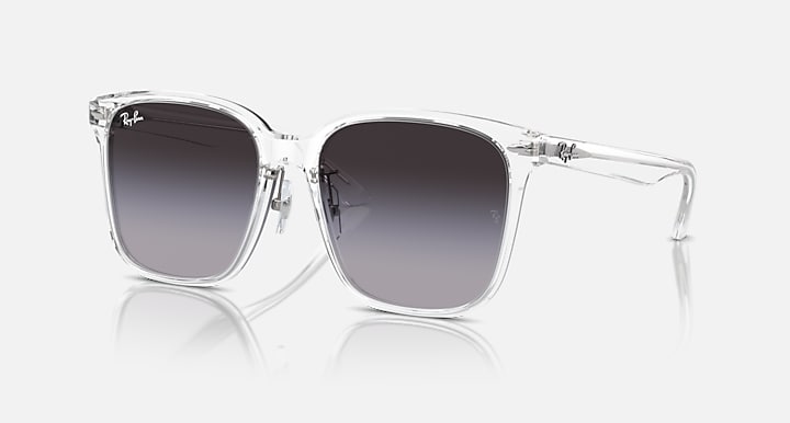 Ray-Ban RB2206D Transparent with Grey & Blue Gradient lenses - Quarter