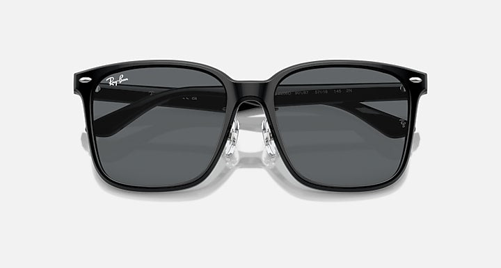 Ray-Ban RB2206D Black with Dark Grey Solid Color lenses - Closed Front
