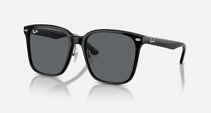 Ray-Ban RB2206D Black with Dark Grey Solid Color lenses - Quarter