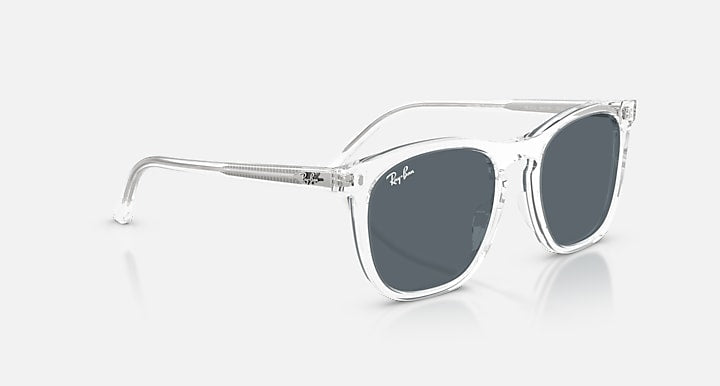 Ray-Ban RB2210 Transparent; Transaprent with Blue Solid Color lenses - Alternative