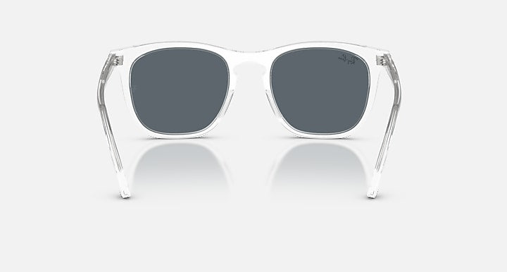 Ray-Ban RB2210 Transparent; Transaprent with Blue Solid Color lenses - Back