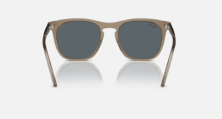 Ray-Ban RB2210 Transparent Brown with Blue Solid Color lenses - Back