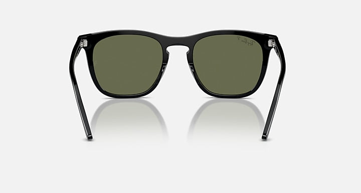 Ray-Ban RB2210 Black with Green Polarized Solid Color lenses - Back