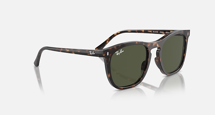 Ray-Ban RB2210 Havana with Green Solid Color lenses - Alternative