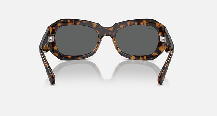 Ray-Ban BEATE Havana On Transparent Brown with Dark Grey Solid Color lenses - Back