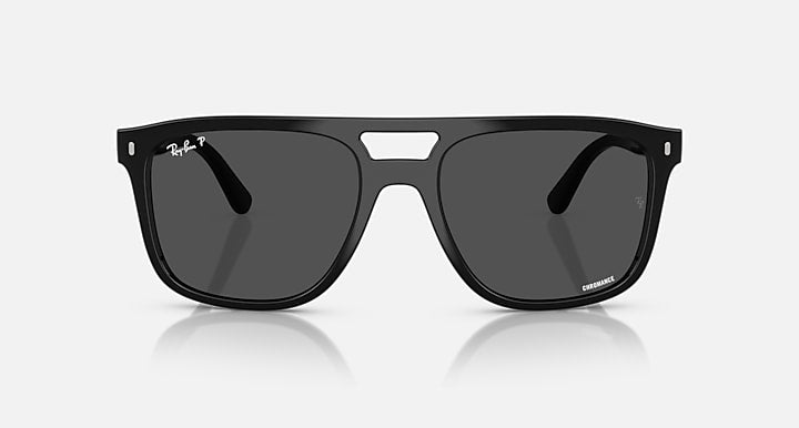 Ray-Ban RB2213 POLARIZED+ LENSES Black with Polarized+ Dark Grey Polarized+ lenses - Front