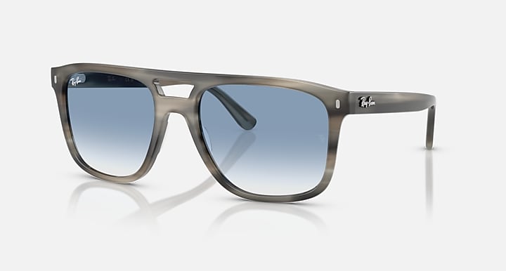 Ray-Ban RB2213 Grey Havana; Havana Grey with Clear Gradient Blue Gradient lenses - Quarter
