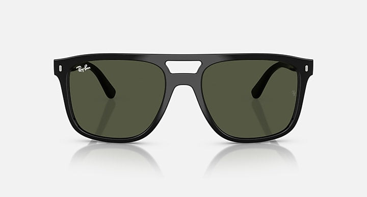 Ray-Ban RB2213 Black with G-15 Green Solid Color lenses - Front