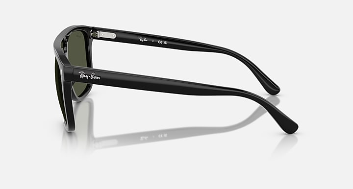 Ray-Ban RB2213 Black with G-15 Green Solid Color lenses - Lateral