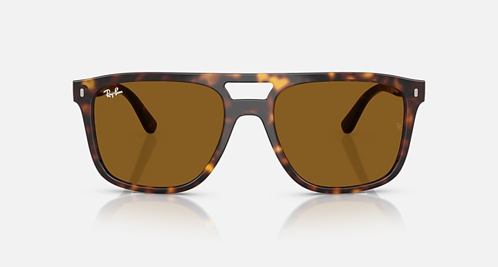 Ray-Ban RB2213 Havana with B-15 Brown Solid Color lenses - Front