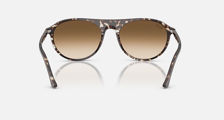 Ray-Ban RB2215 Havana Yellow Turtle with Clear Gradient Brown Gradient lenses - Back