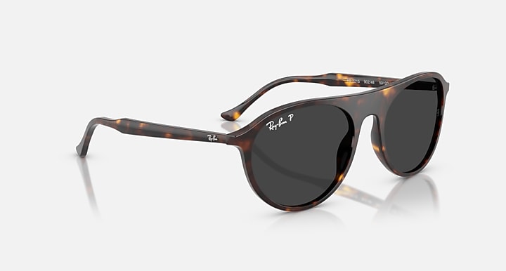 Ray-Ban RB2215 Havana with Polarized Black Solid Color lenses - Alternative