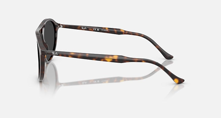 Ray-Ban RB2215 Havana with Polarized Black Solid Color lenses - Lateral