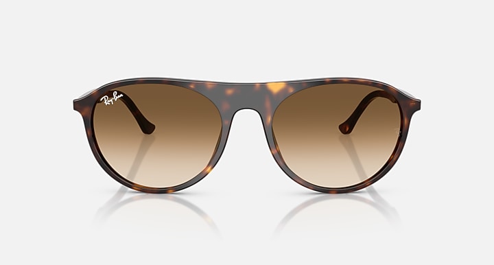 Ray-Ban RB2215 Havana with Clear Gradient Brown Gradient lenses - Front