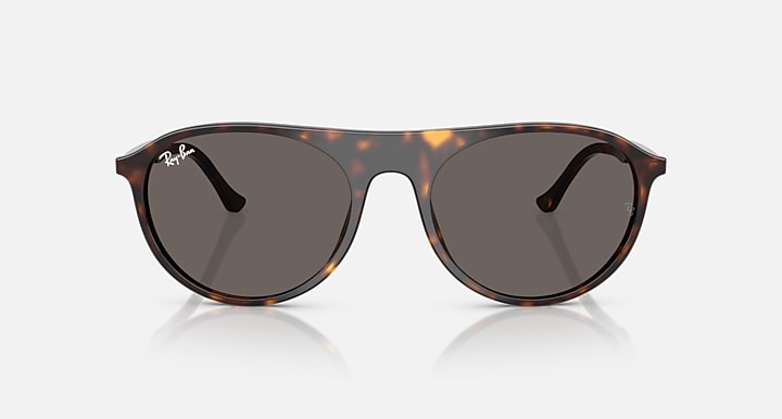 Ray-Ban RB2215 Havana with Dark Grey Solid Color lenses - Front