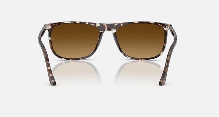 Ray-Ban RB2216 Havana Yellow Turtle with Gradient Brown Gradient lenses - Back