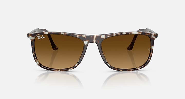 Ray-Ban RB2216 Havana Yellow Turtle with Gradient Brown Gradient lenses - Front