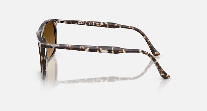 Ray-Ban RB2216 Havana Yellow Turtle with Gradient Brown Gradient lenses - Lateral