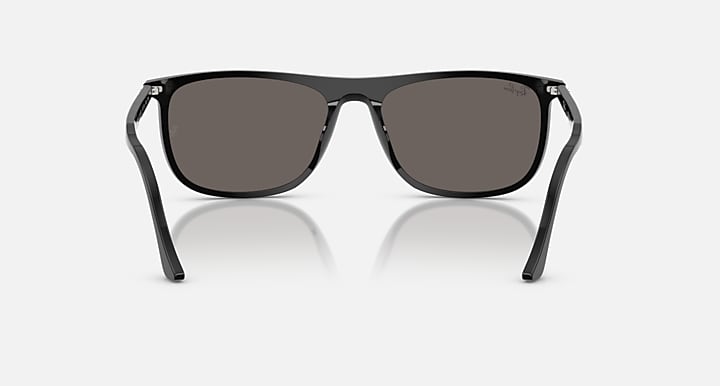 Ray-Ban RB2216 Black with Dark Grey Solid Color lenses - Back