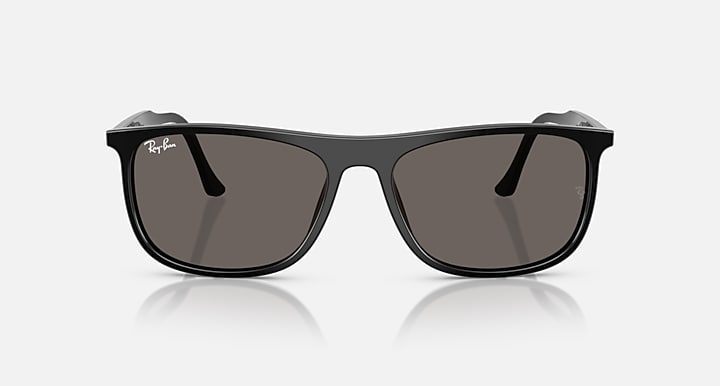 Ray-Ban RB2216 Black with Dark Grey Solid Color lenses - Front