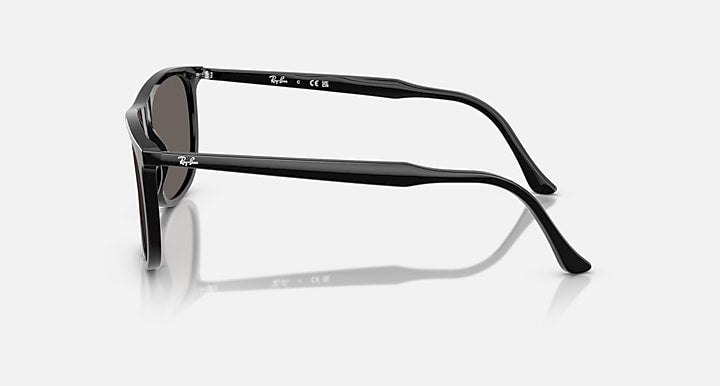 Ray-Ban RB2216 Black with Dark Grey Solid Color lenses - Lateral