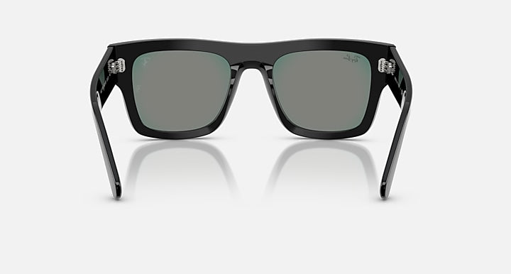 Ray-Ban RB2217M HOME RACE SPECIAL EDITION 2025 Black with Grey Mirror Blue/Red Solid Color - Mirror lenses - Back