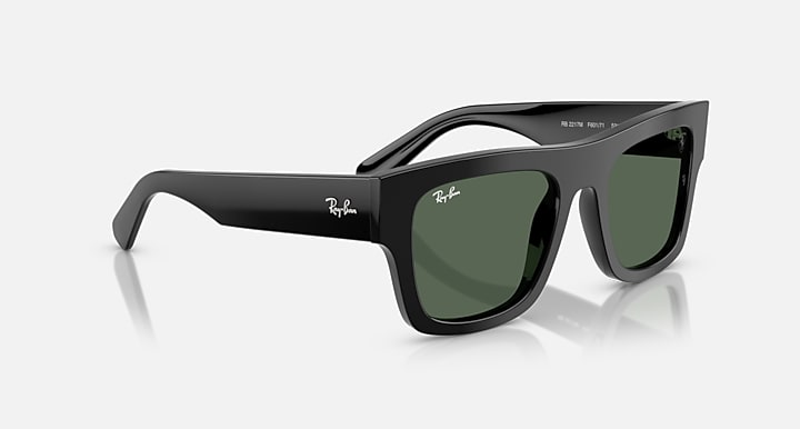 Ray-Ban RB2217M SCUDERIA FERRARI COLLECTION Black with Dark Green Solid Color lenses - Alternative