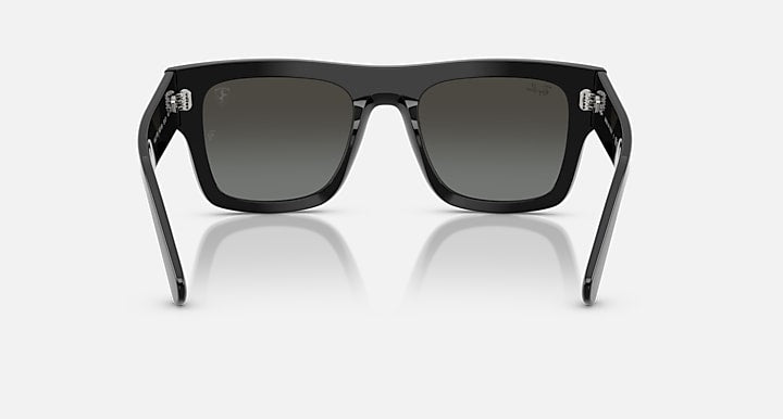 Ray-Ban RB2217M SCUDERIA FERRARI COLLECTION Black with Grey Mirror Silver Gradient Gradient - Mirror lenses - Back