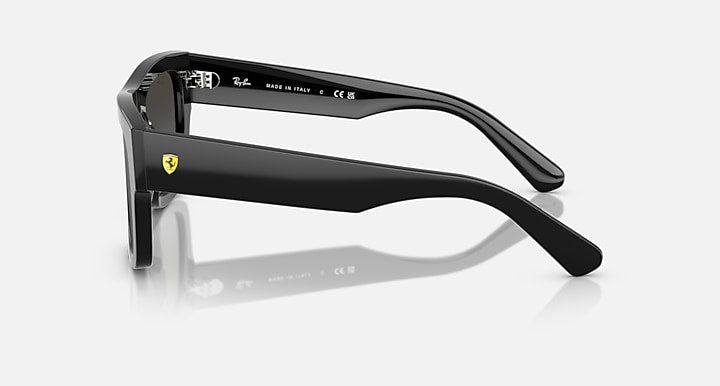 Ray-Ban RB2217M SCUDERIA FERRARI COLLECTION Black with Grey Mirror Silver Gradient Gradient - Mirror lenses - Lateral