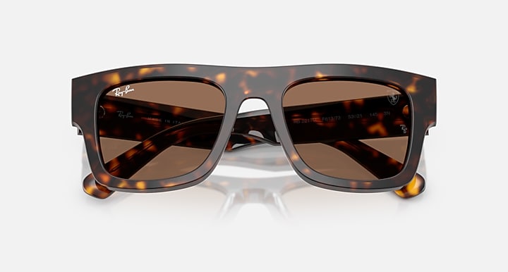 Ray-Ban RB2217M SCUDERIA FERRARI COLLECTION Havana with Dark Brown Solid Color lenses - Closed Front