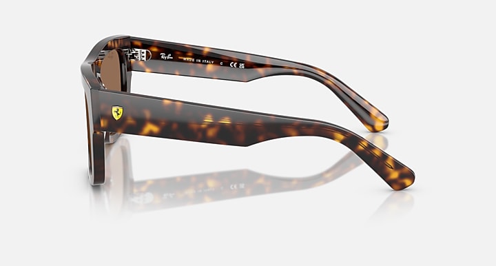 Ray-Ban RB2217M SCUDERIA FERRARI COLLECTION Havana with Dark Brown Solid Color lenses - Lateral