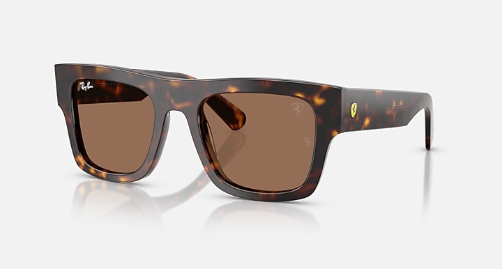 Ray-Ban RB2217M SCUDERIA FERRARI COLLECTION Havana with Dark Brown Solid Color lenses - Quarter