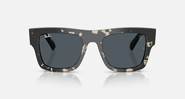 Ray-Ban RB2217M SCUDERIA FERRARI COLLECTION Grey Havana with Dark Grey Solid Color lenses - Front
