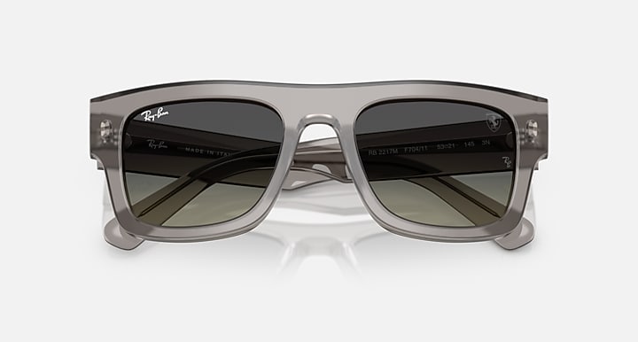 Ray-Ban RB2217M SCUDERIA FERRARI COLLECTION Transparent Grey with Grey Gradient Gradient lenses - Closed Front