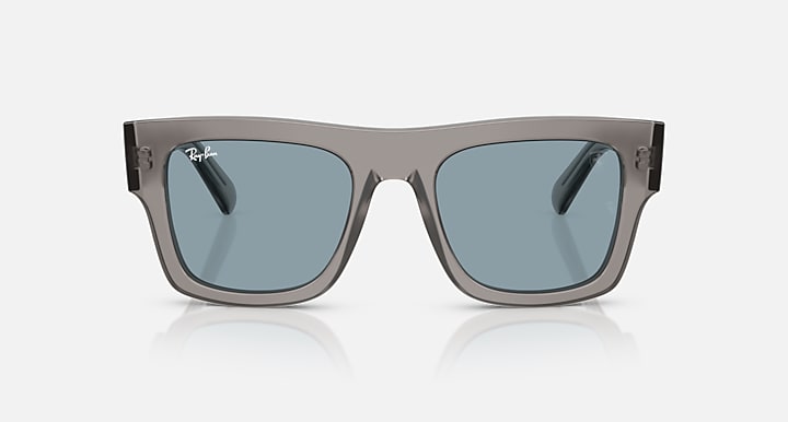 Ray-Ban RB2217M SCUDERIA FERRARI COLLECTION Transparent Grey with Azure Solid Color lenses - Front