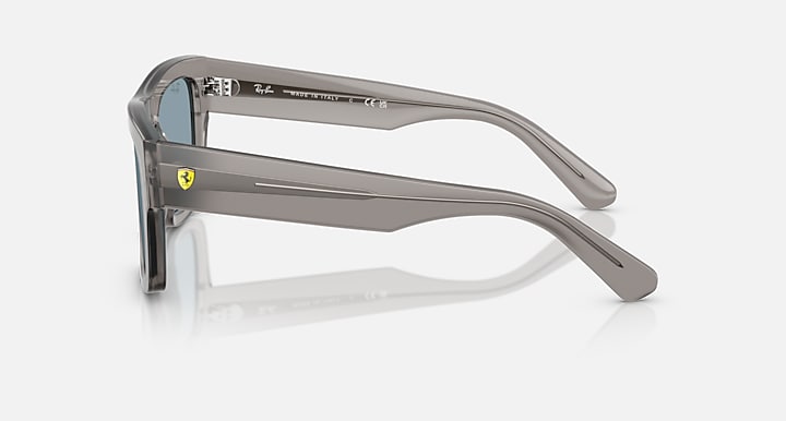 Ray-Ban RB2217M SCUDERIA FERRARI COLLECTION Transparent Grey with Azure Solid Color lenses - Lateral