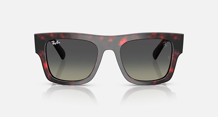 Ray-Ban RB2217M SCUDERIA FERRARI COLLECTION Red Havana with Grey Gradient Gradient lenses - Front