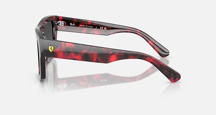 Ray-Ban RB2217M SCUDERIA FERRARI COLLECTION Red Havana with Grey Gradient Gradient lenses - Lateral