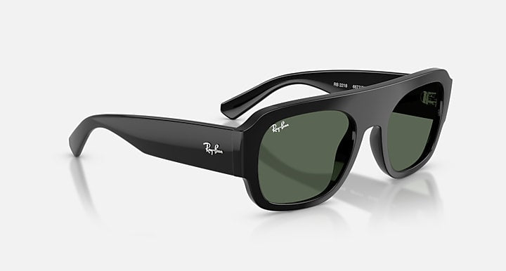 Ray-Ban RB2218 Black with Dark Green Solid Color lenses - Alternative