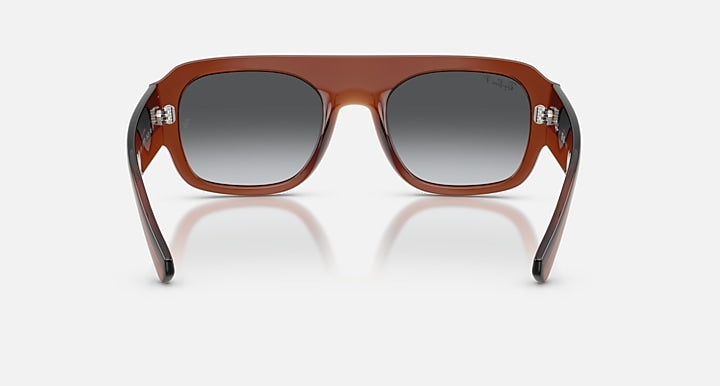 Ray-Ban RB2218 Transparent Brown with Grey Gradient Polarized Gradient lenses - Back