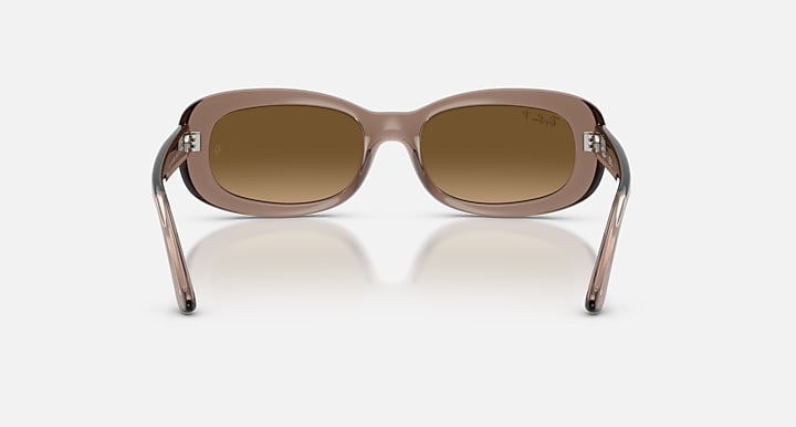 Ray-Ban RB2221 Transparent Beige with Gradient Brown Polarized Gradient lenses - Back