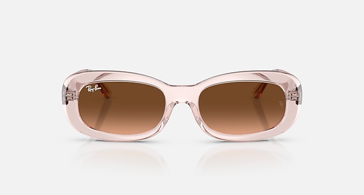 Ray-Ban RB2221 Transaprent Pink; Transparent Pink with Pink Gradient Brown & Arista Gold Blue Gradient lenses - Front