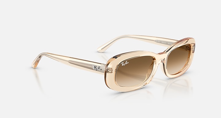 Ray-Ban RB2221 Transparent Nude with Clear Gradient Brown Gradient lenses - Alternative