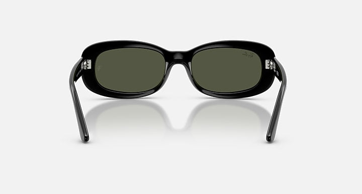Ray-Ban RB2221 Black with Green Solid Color lenses - Back