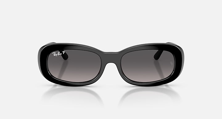 Ray-Ban RB2221 Black with Gradient Grey Polarized Gradient lenses - Front