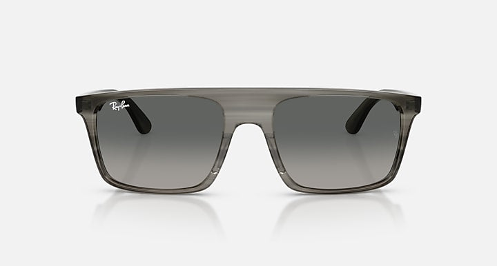 Ray-Ban RB2222 Striped Grey with Gradient Grey Gradient lenses - Front
