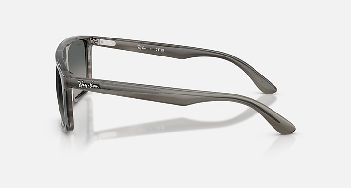 Ray-Ban RB2222 Striped Grey with Gradient Grey Gradient lenses - Lateral